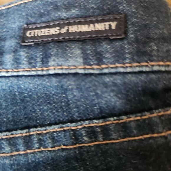 Citizens of Humanity Blue Denim Dylan Relaxed Button Fly Boy Jeans Women's 31 - Picture 4 of 9